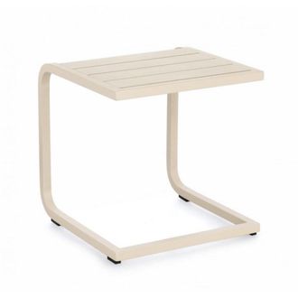 Konte Design Mesa de centro de aluminio beige