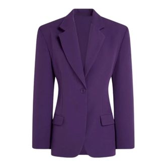 Erika Cavallini Semi Couture Americana el&aacute;stica de botonadura sencilla - Jackets - Mujer - P&uacute;rpura - L