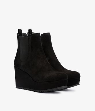 Pedro Garcia Chelsea boot in black suede | Usune| FW 25 PEDRO GARCIA
