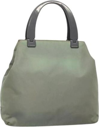 Prada Pre-owned Handbags, female, Green, Size: ONE SIZE Pre-owned Nylon handbags