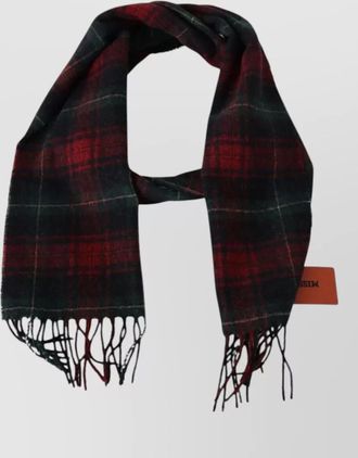 Missoni checked wool scarf