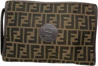 Fendi Pre-owned Clutches, female, Brown, Size: ONE SIZE Pre-owned Clutch