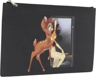 Givenchy Pre-owned Clutch Bag - Dames - Vintage Clutch - Zwart - ONE Size - Leer - Vintage
