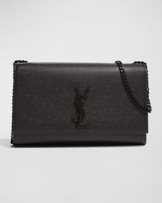 Saint Laurent Kate Medium YSL Crossbody Bag in Grained Leather