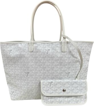 Goyard White Pvc Coated Canvas Tote Bag (Pre-Owned)