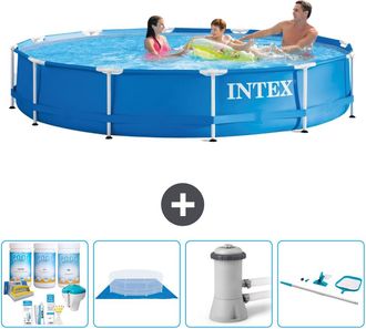 Intex Piscina Con Estructura Redonda - 366x76 Cm - 7-piezas S21007