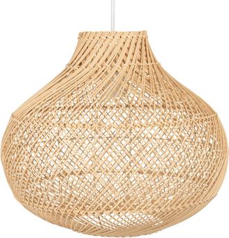 Maisons du monde L&aacute;mpara de techo de rat&aacute;n trenzado