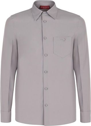 Gucci Technical Panama Shirt With Clamp