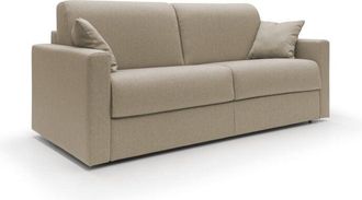 Divani.Store Chris Sof&aacute; Cama Convertible En Tejido Impermeable 166 Cm (mat. 120x197) Beige