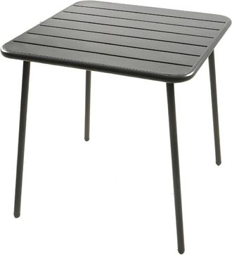 Concept Usine Mesa cuadrada para 4 personas 70 x 70 cm gris oscuro
