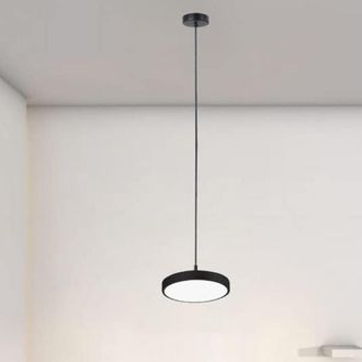 Trade Shop Trade Shop Traesio - Trade Shop - Led Resumen 40w Nero Cerchio Minimal Luce 6500k 32903
