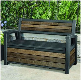 Keter Cassapanca in Resina deco bench 60 noce - Keter