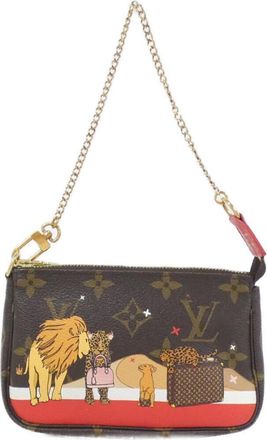 Louis Vuitton Marron Monogram Monogram Coated Canvas Pochette Pouch (Pre-Owned)