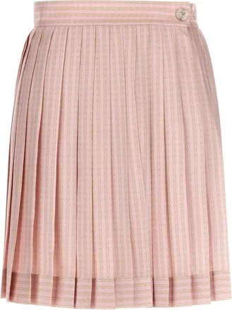 Versace Multicolor Silk Long Womens Skirt