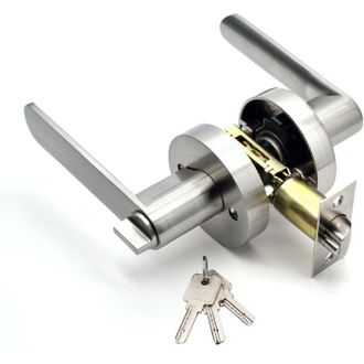 OEM Poign&eacute;e De Porte - P&ecirc;ne R&eacute;glable 60 Mm Ou 70 Mm - Cylindre En Laiton - Corps En Alliage DAluminium - Pour Portes 35 &Agrave; 45 Mm D&Eacute;paisseur - 1 Pi&egrave;ce