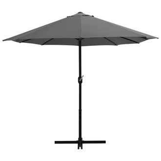Berkfield Home Outdoor Parasol with Aluminium Pole 460x270 cm Anthracite in Dark Grey
