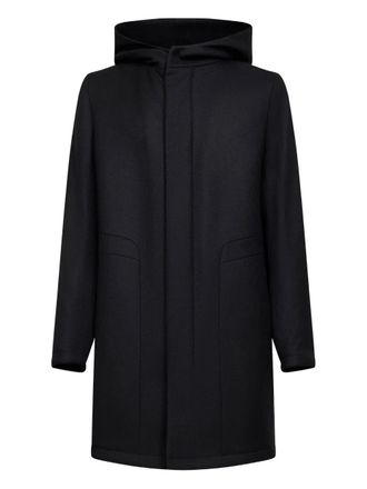 Tagliatore Clift hooded coat - Black