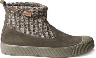 Toni Pons Womens Suede and Fabric Ankle Boot - GODA-AB - Khaki, 40 EU - 7 UK