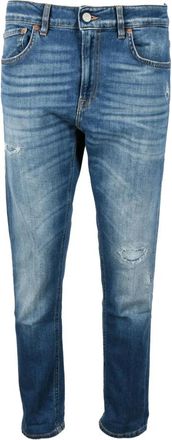 Dondup Slim-fit Jeans - Dames - Slim Fit Jeans - Blauw - W28 - Katoen - Jeans