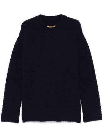 Uma Wang brushed sweater - Blue