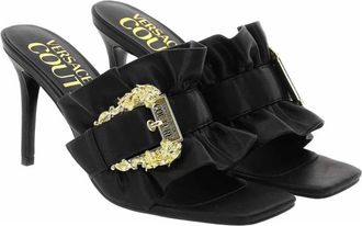 Versace Jeans Couture Stijlvolle Sandalen voor Modeliefhebbers - Dames - Muiltjes - Zwart - 40 EU - Schoenen