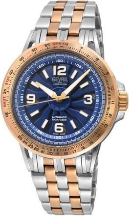 Gevril Group Wind Master Automatic Bracelet Watch, 44mm in Two Toned Iprg/Silver at Nordstrom Rack