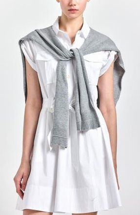 Derek Lam The Cotton & Wool Shrug in Vapor at Nordstrom Rack