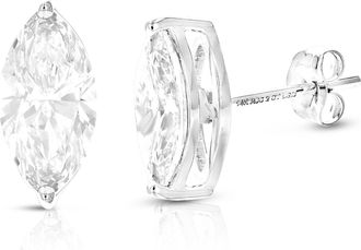 Vir Jewels 2 cttw Marquise Lab Grown Diamond Stud Earrings in 14K Gold With Push Backs For Women