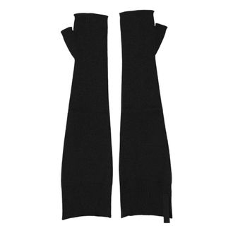 Dolce & Gabbana Gloves, female, Black, Size: ONE SIZE Knitted Fingerless Gloves
