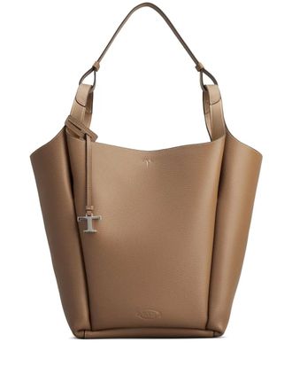 Tod's Leren bucket-tas - Bruin
