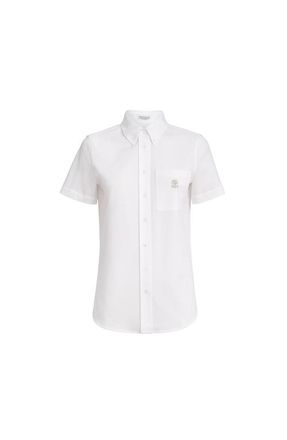 Brunello Cucinelli Short sleeve shirt in White at Nordstrom, Size 3X-Large Eu
