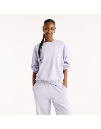 New Balance Sport Essentials - Felpa girocollo in spugna viola fum&eacute;