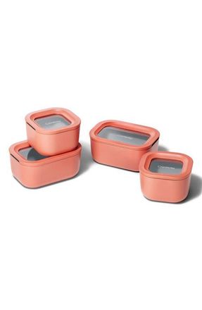 Caraway Mini Glass Food Storage 9-Piece Set in Perracotta at Nordstrom