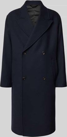 Selected Relaxed Fit Mantel aus Woll-Mix Modell SIMON in Dunkelblau, Größe XL