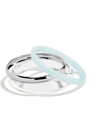 BaubleBar Raven Set of 3 Bangle Bracelets in Silver at Nordstrom