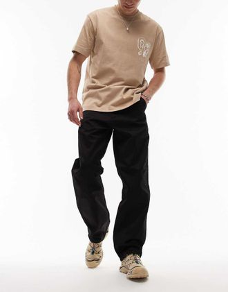 Carhartt Work in Progress Pantaloni cargo neri semplici-Nero