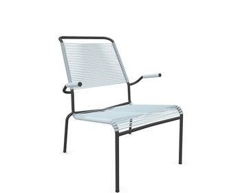 Schaffner Spaghetti-Lounger S&auml;ntis mit Lehne / Hochlehner Feuerverzinkt