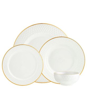 Godinger Avea Porcelain 16pc Dinnerware Set