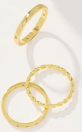 Uncommon James Triad Rings, Set of 3