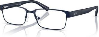 A|X Armani Exchange 54mm Rectangle optical glasses in Blue at Nordstrom