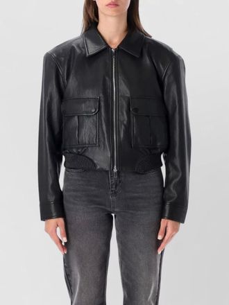 Frankie Shop faux leather bomber jacket