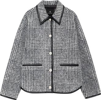 Anine Bing Camden Jacket - Black And Grey Check