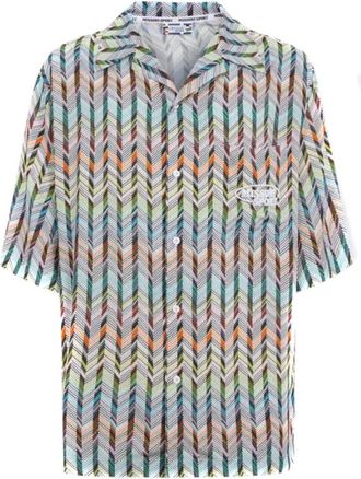 Missoni Kort Mouw Shirt - Heren - Korte mouwen Overhemden - Veelkleurig - L - Overhemden