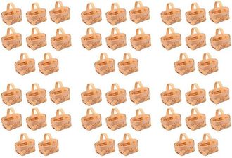 OEM Juego De 48 Cestas Tejidas Con Asas Para Recuerdos De Fiesta, Manualidades, Decoraci&oacute;n Y Accesorios Para Fotos