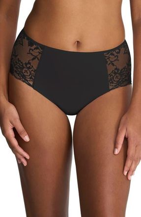 Natori Statement Lace Full Brief in Black at Nordstrom, Size Small