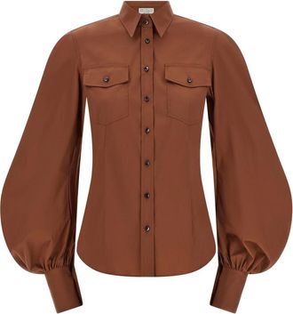 Brunello Cucinelli Mujer, Blusas y Camisas, Marr&oacute;n, Talla: XS