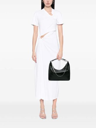 Givenchy 2012 Medium Leather Moon Cut Out Bag satchel - women - Calf Leather/Leather - One Size - Black