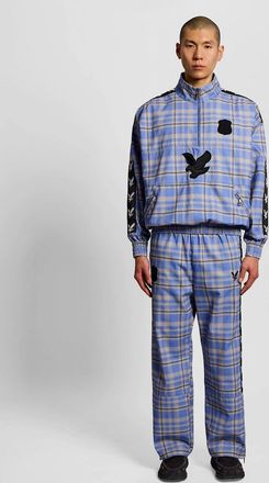 Lyle & Scott Lyle And Scott Mens Plaid Zipped Drill Pant - Blue - Size: 33/32