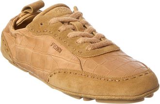 Fendi Fendi Leather & Suede Sneaker