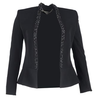 Stella McCartney Stella McCartney Versierde Blazer in Zwarte Wol